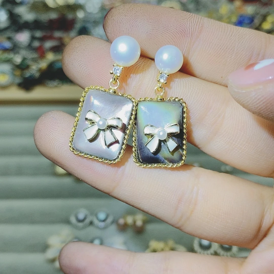 【闪购商品】托帕石耳饰银S925镶嵌