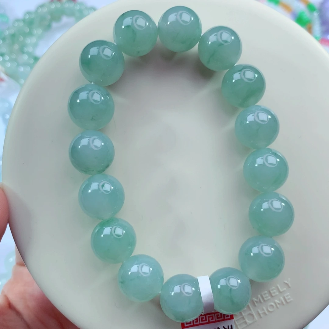 翡翠未镶嵌手链卡12.5