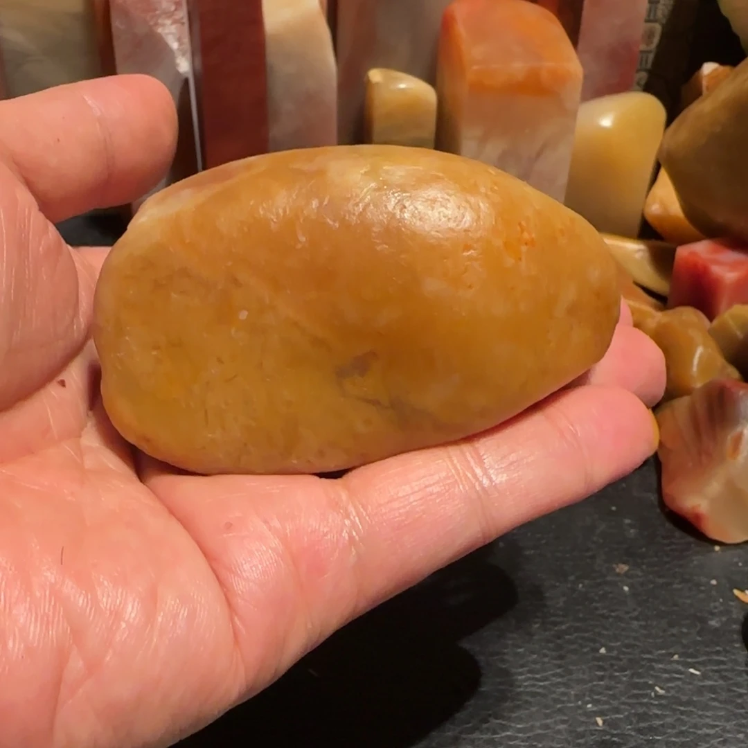 老挝石田黄原石，