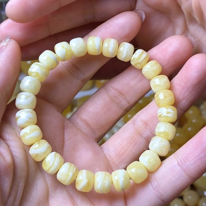 琥珀未镶嵌手链天然无优化琥珀蜜蜡