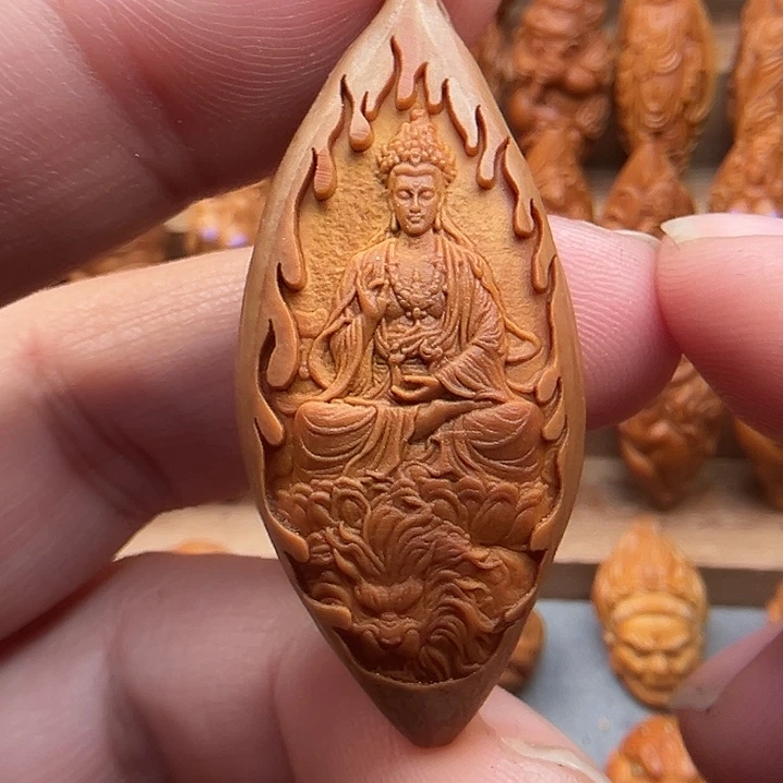 橄榄核吊坠21文殊
