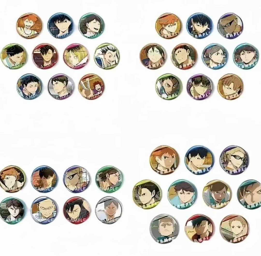 【排球少年】情热系列一二三四弹徽章吧唧收藏盲盒