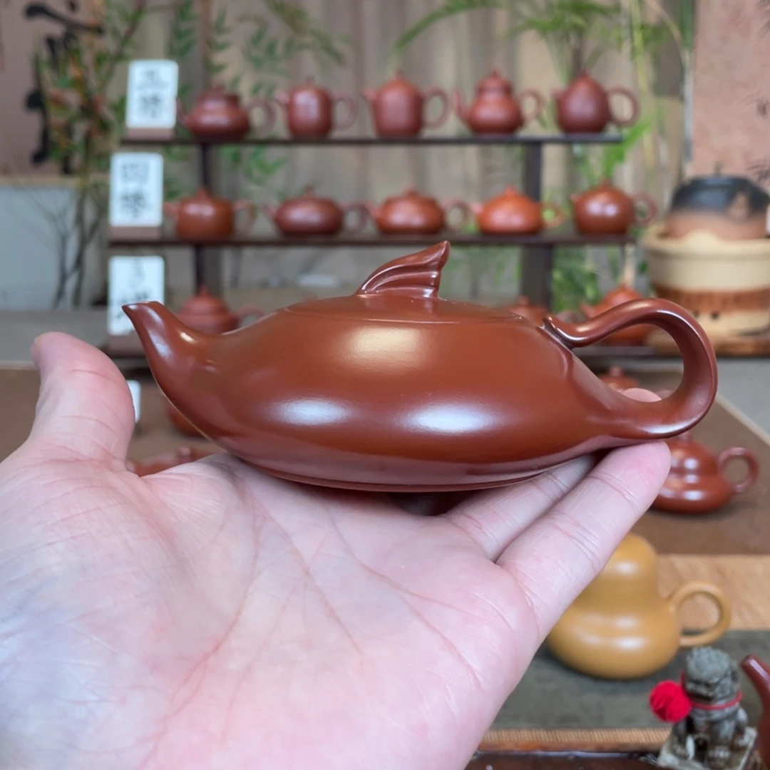 紫砂潮州手拉壶?*宝丹凤朝阳