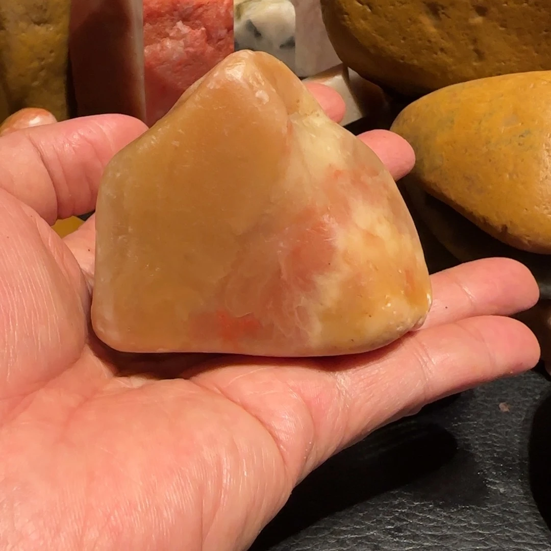 老挝石田黄原石，