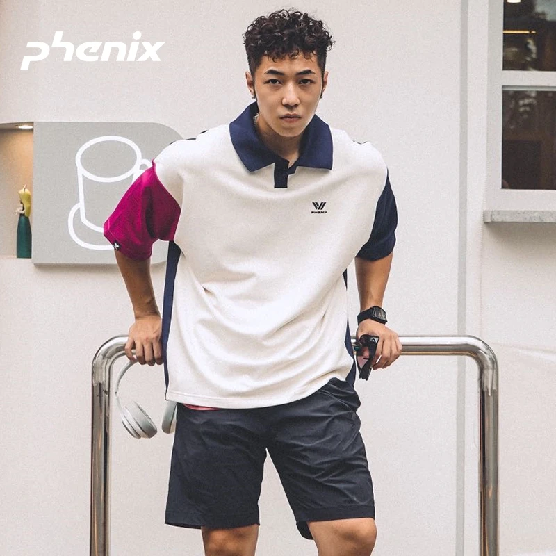 phenix菲尼克斯SP27春夏运动速干T恤男女宽松上衣polo衫休闲短袖