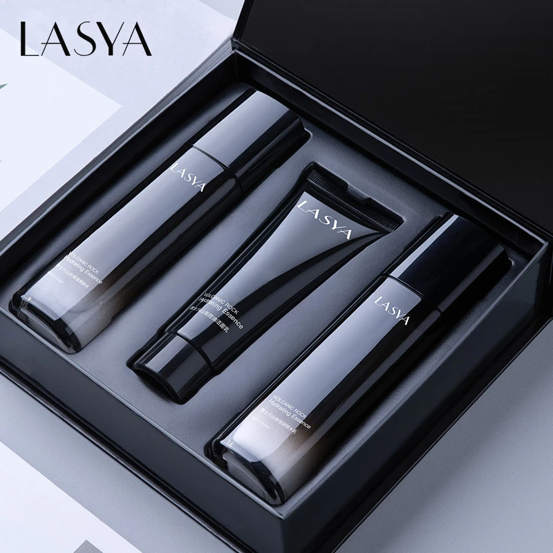 男士火山岩控油保湿套盒洗面奶水乳护肤品补水化妆品套装清洁护理