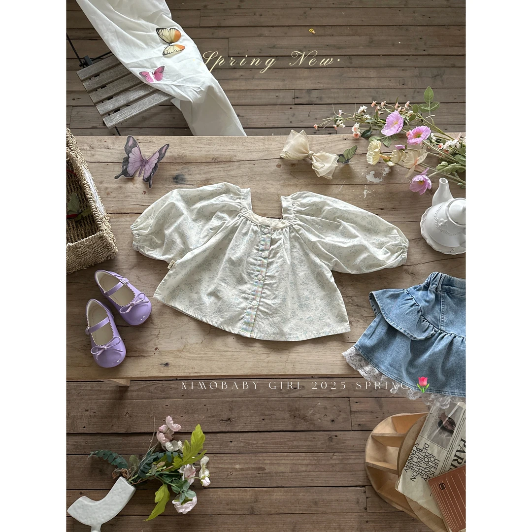 【春日来信】韩版欧若风春季新款宝宝时尚亲肤衬衫T恤上衣