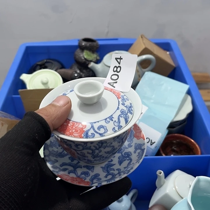 卫***发瓷片茶摆件工艺品摆件666