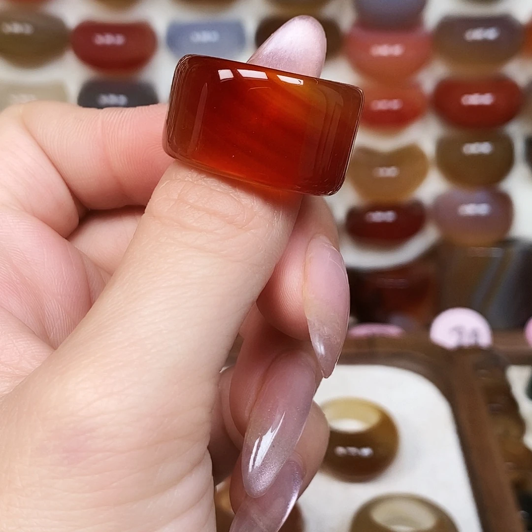 ꧁***꧂玛瑙/玉髓未镶嵌戒指