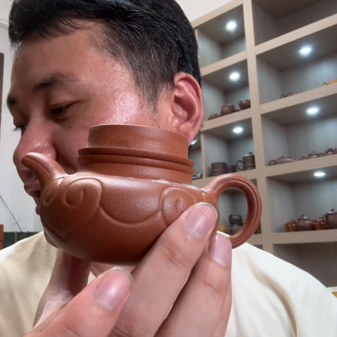 紫砂壶紫**影原矿泥料紫砂壶