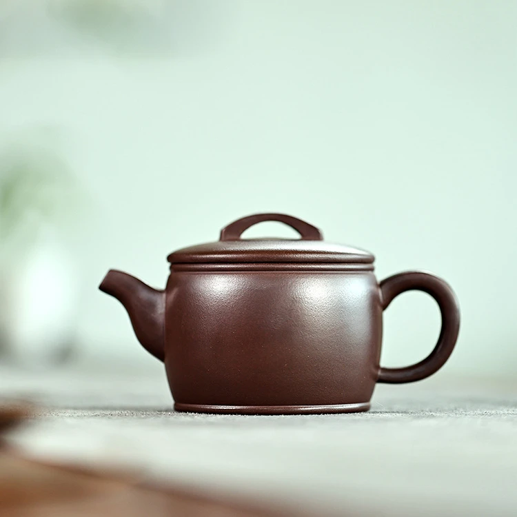 宜兴紫砂壶全手工老紫泥汉瓦小容量功夫茶壶家用泡茶壶单