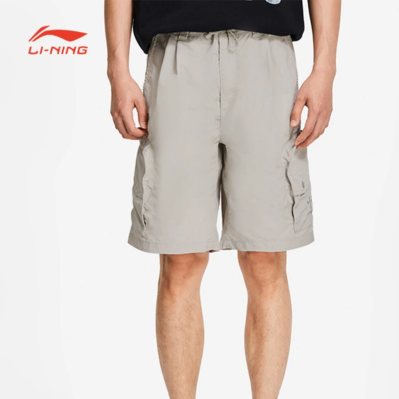 (直播)中国李宁舒适休闲短裤男士夏季户外男装裤子运动裤 AKSS077