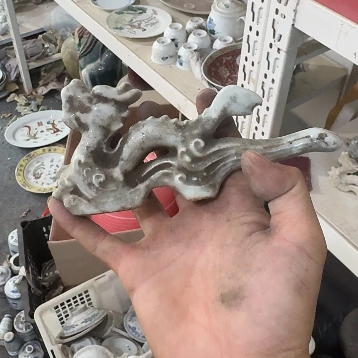 翔***军摆件景德镇陶瓷艺术煤窑