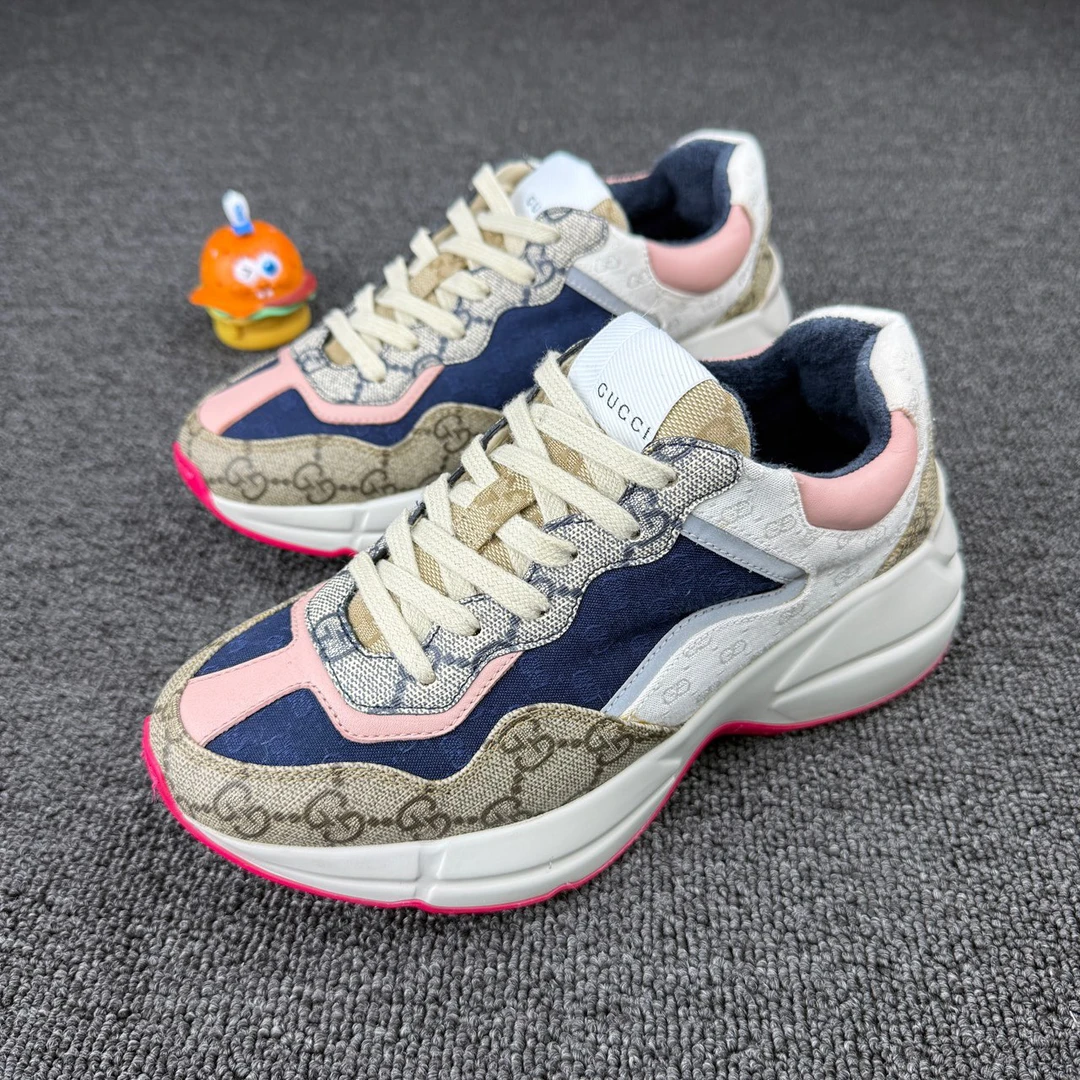 95新 GUCCI/古驰 Gucci古驰老花老爹鞋35HB1220