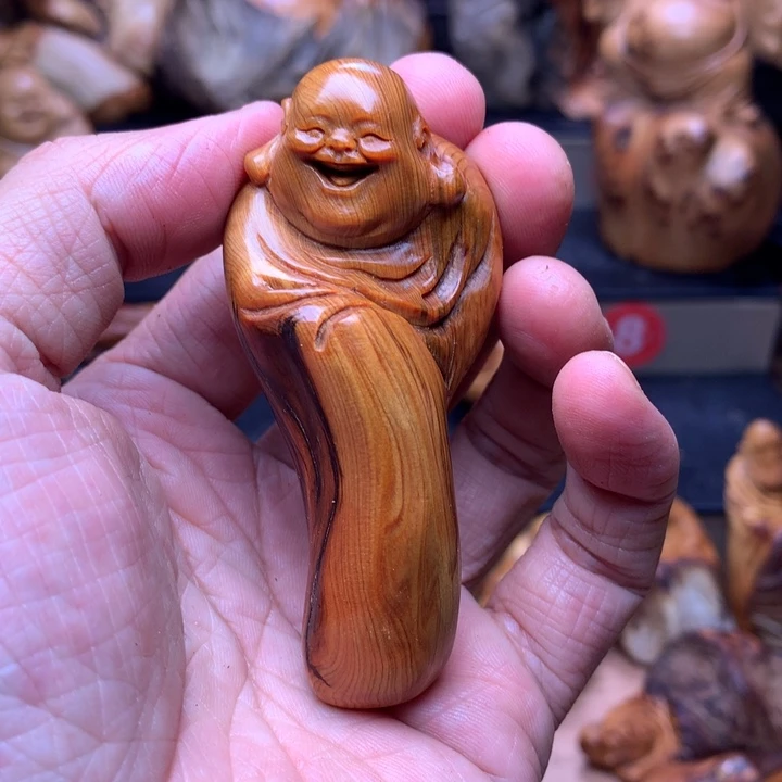 柏木（崖柏）崖柏陈化料手把件