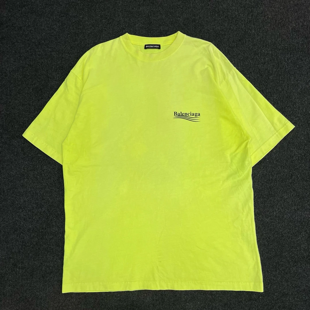 99新 Balenciaga/巴黎世家 海浪logo印花圆领短袖/尺码S