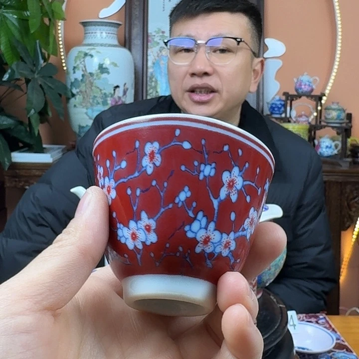 陶摆件景德镇陶瓷手ing杯子