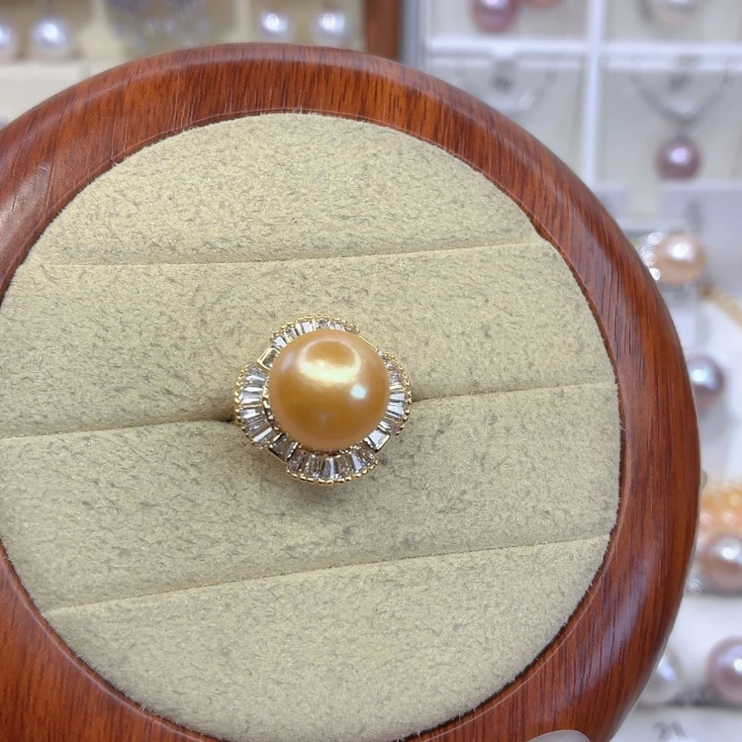 淡水珍珠戒指合金F