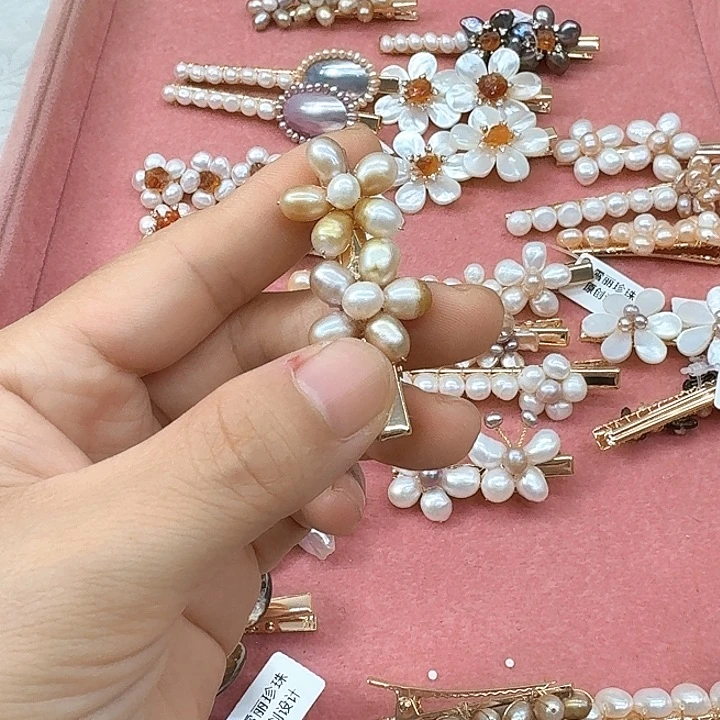 未镶嵌发饰淡水珍珠