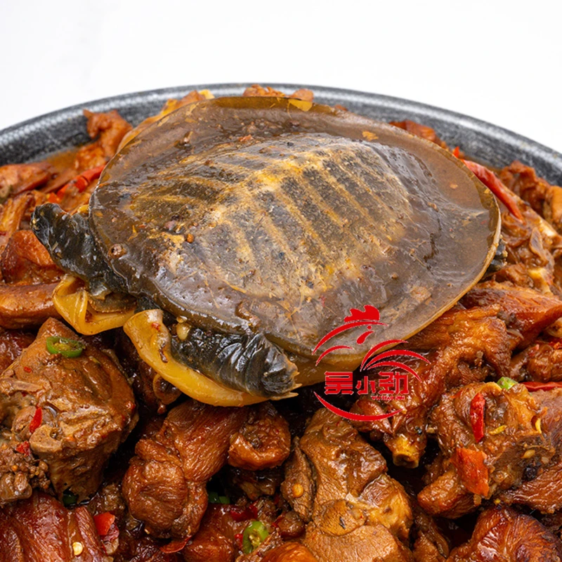安徽特色美食霸王鳖鸡甲鱼烧鸡香辣卤味特产3斤固形物2斤美食甲鱼