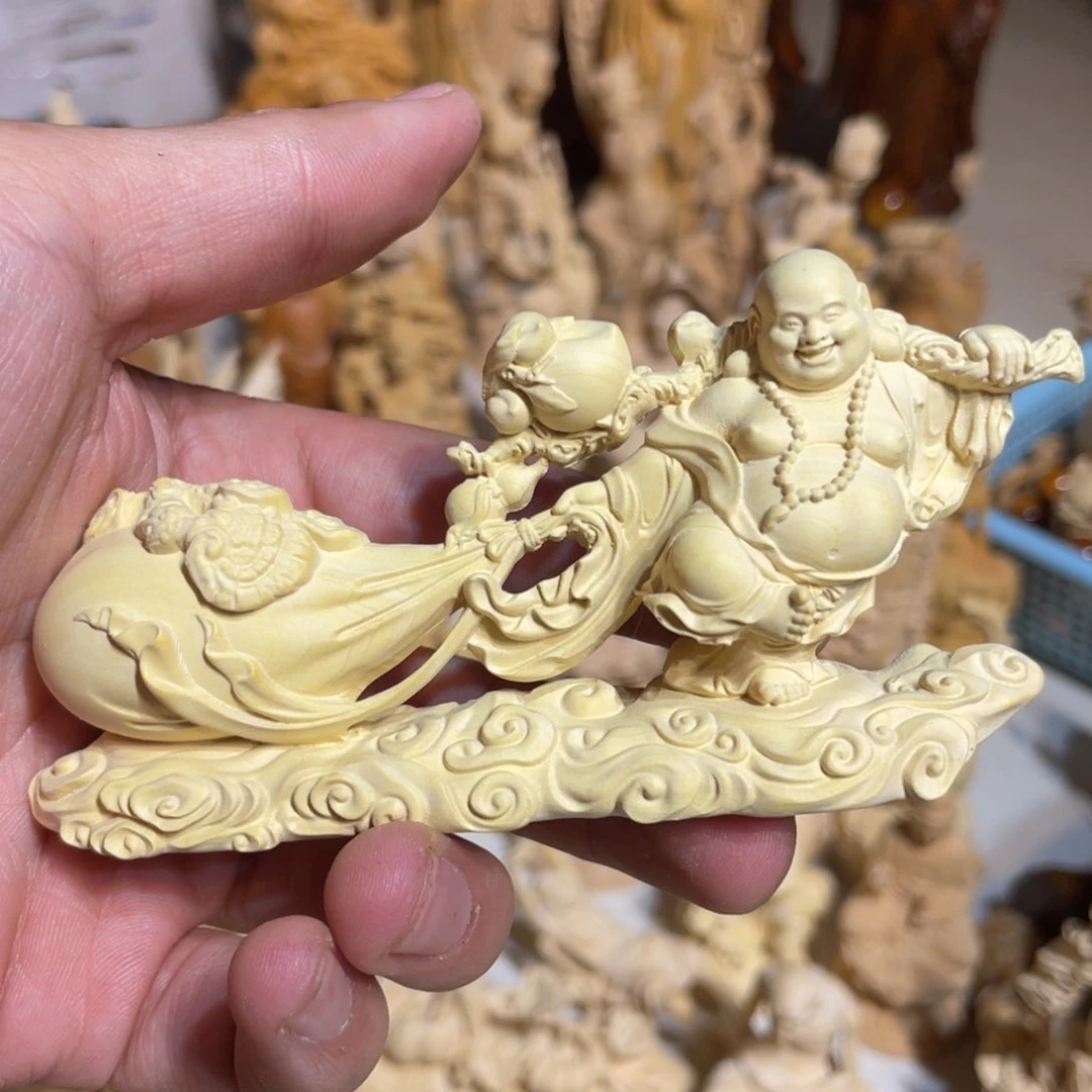 黄杨木小瑕疵布袋米勒