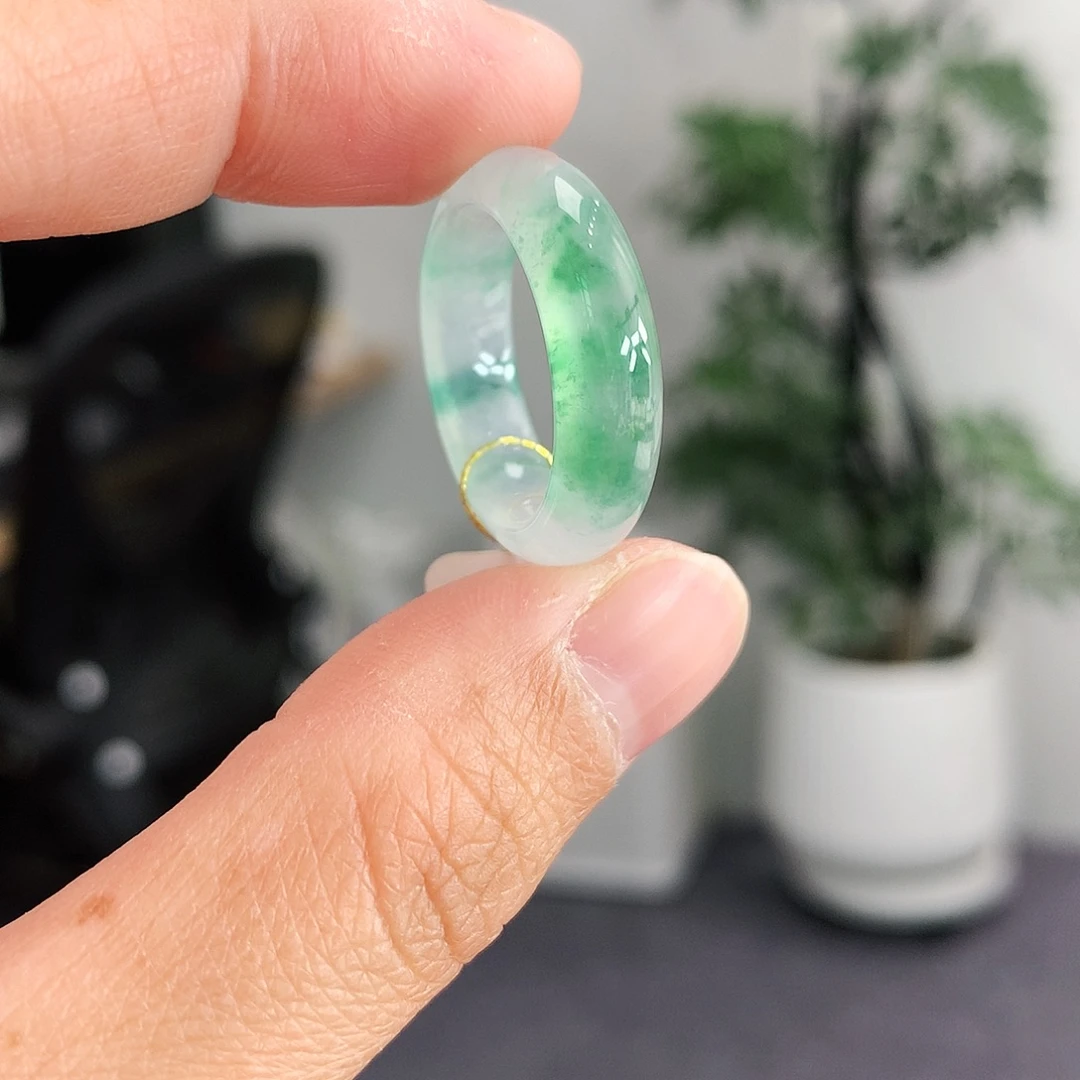 翡翠未镶嵌戒指13-14号