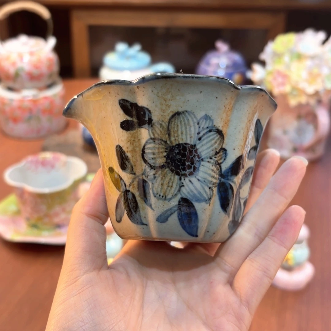 景德镇手绘高温釉下彩陶瓷茶具