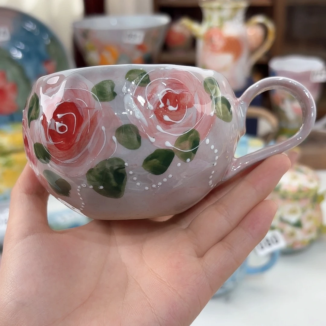 景德镇手绘高温釉下彩陶瓷茶具