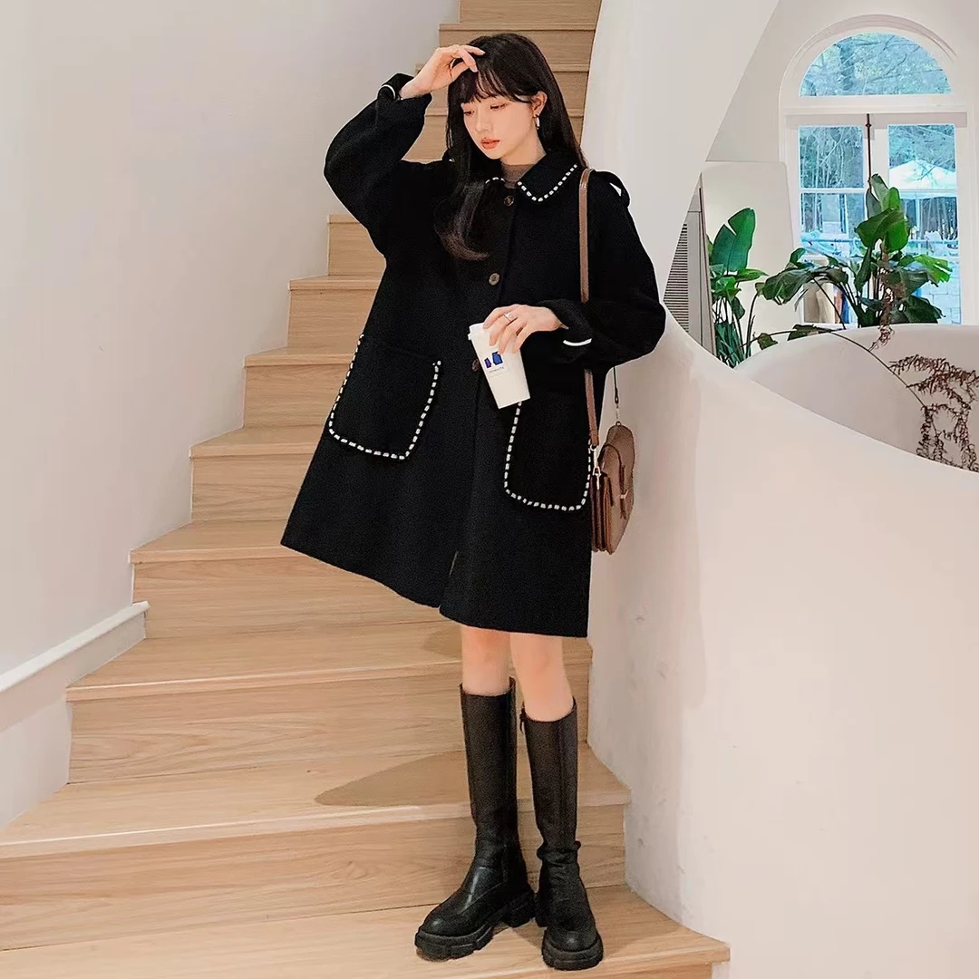 876 气质女神范呢子大衣秋季2024新款韩版炸街今年流行毛呢外套