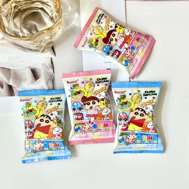 蜡笔小新联名款蔓越莓雪花酥结婚订婚喜糖散装称重零食批发