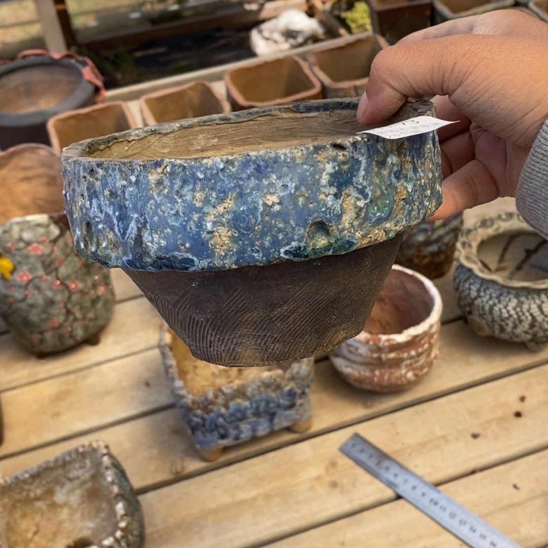 红陶往**烟73号多肉盆一个