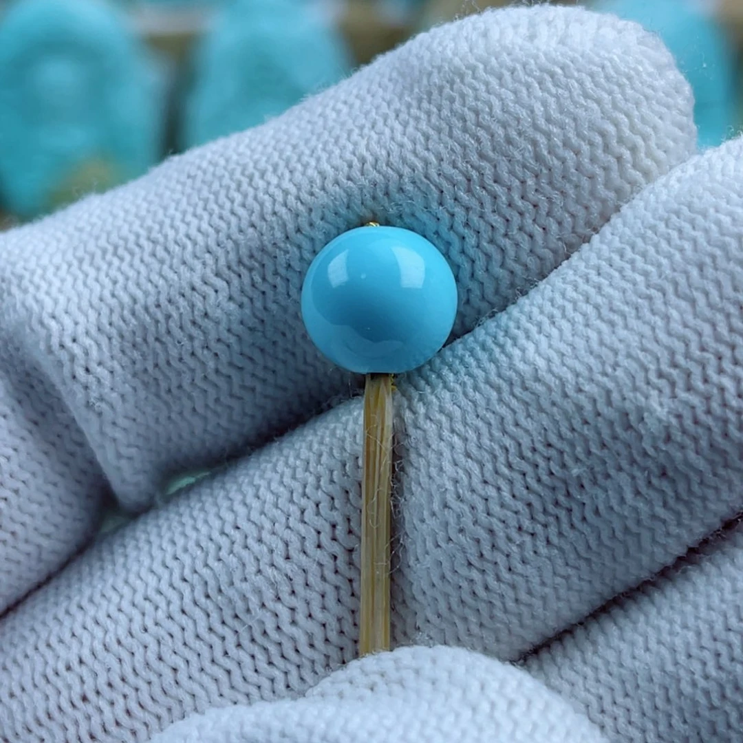 绿松石未镶嵌珠宝奇石9mm