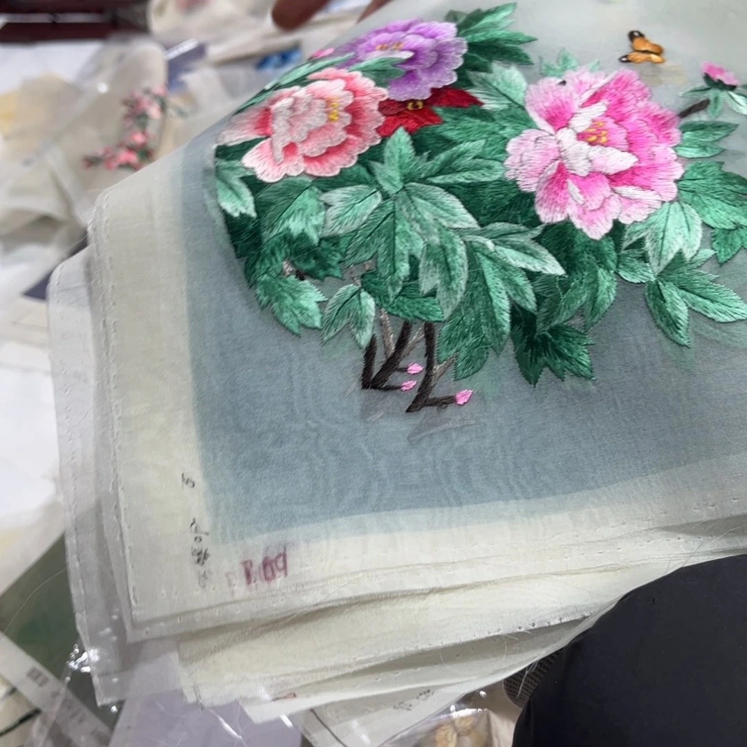 织绣纯手工制作的一