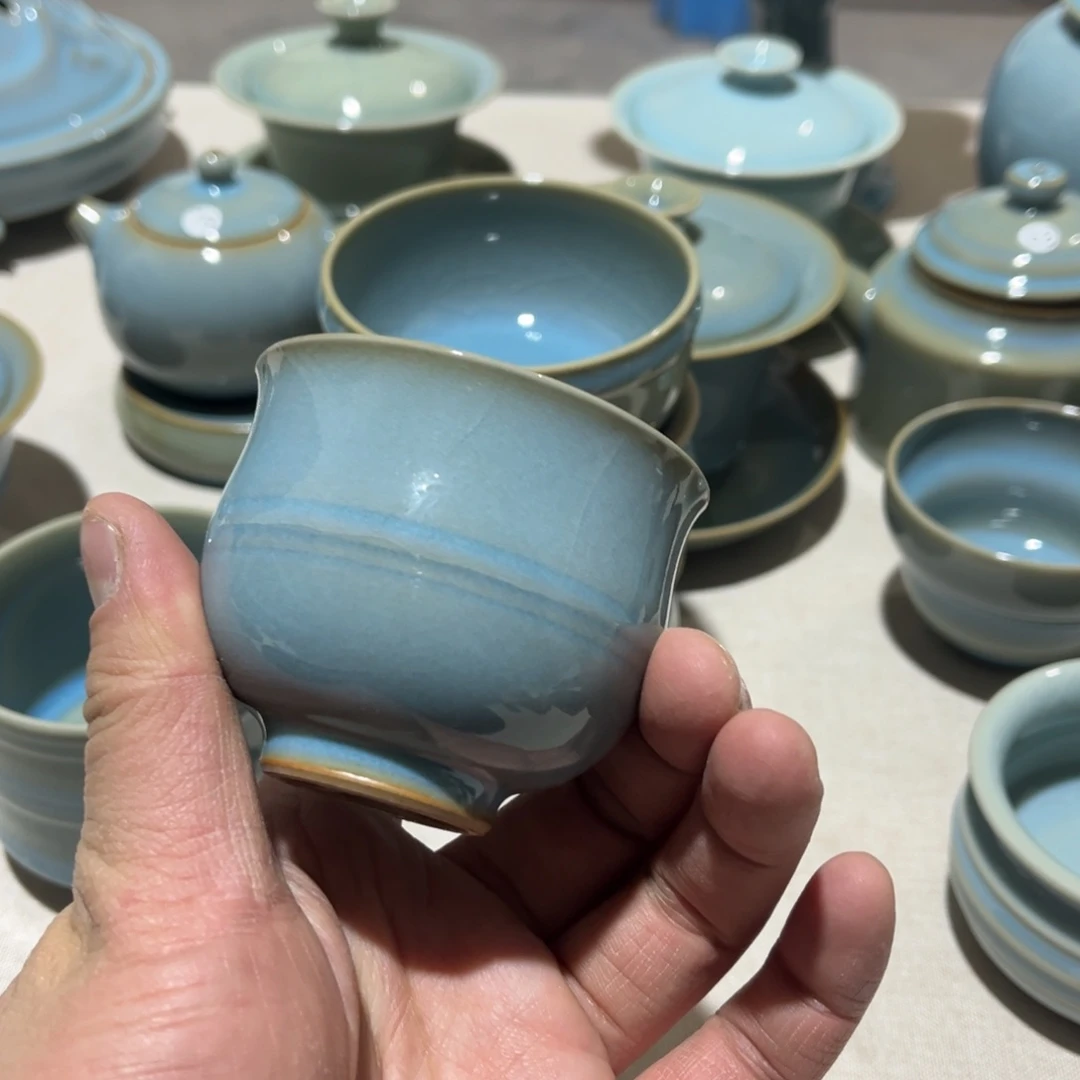 【闪购商品】体验杯天蓝釉汝瓷