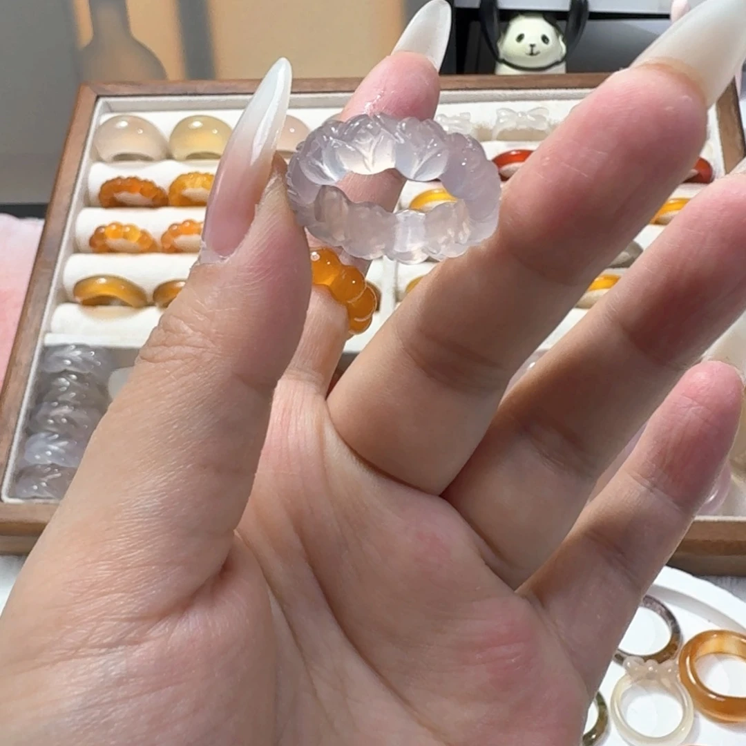 合金戒指玛瑙/玉髓710港17