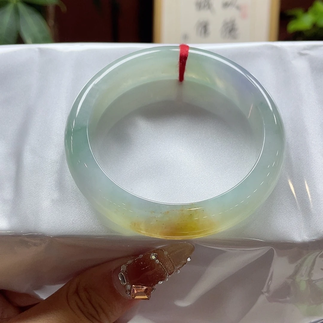 翡翠未镶嵌手镯34号