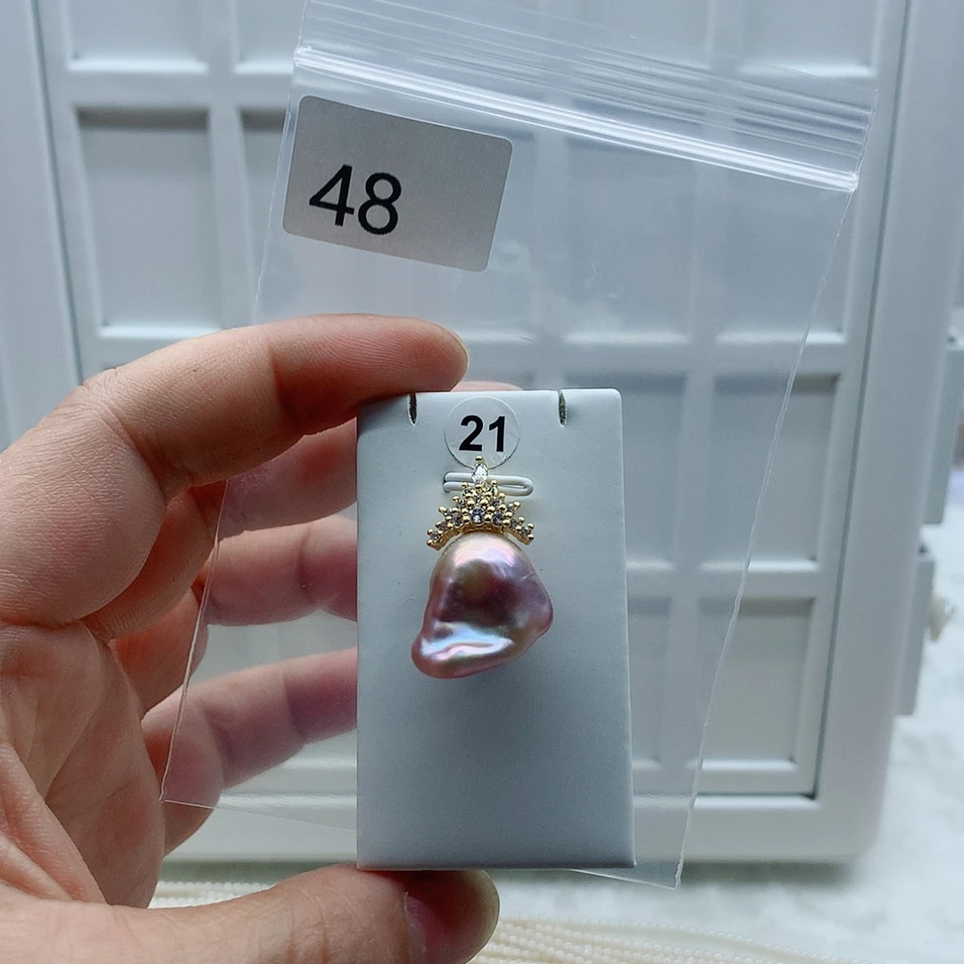 淡水珍珠吊坠(不含链)合金