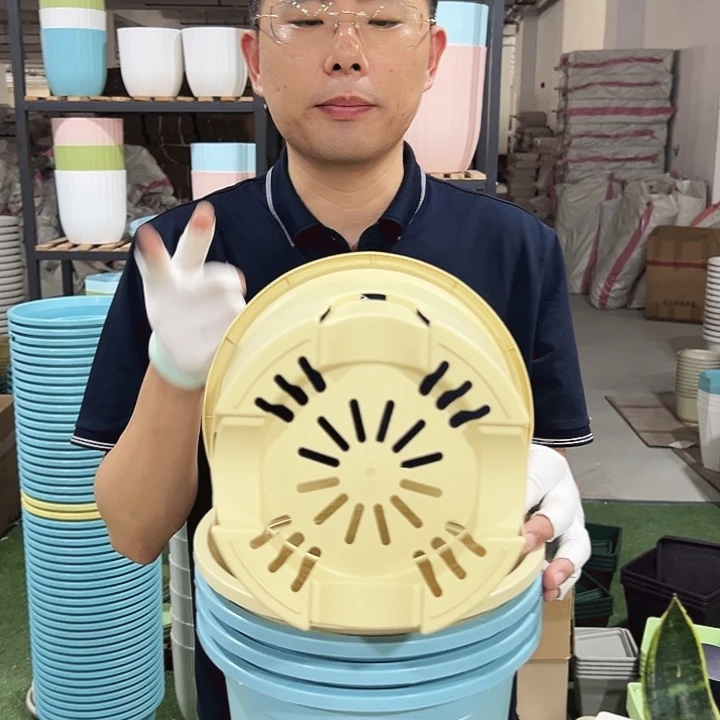 圆形控根口24高24混色无托5只