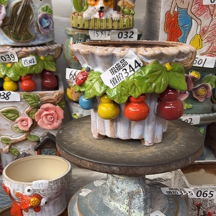 粗陶材质多肉花盆344