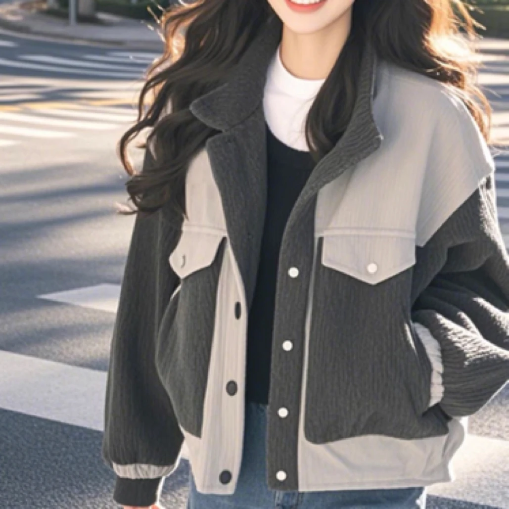 短款春季小个子宽松透气休闲外套学生短外套长袖女简约韩版学院风