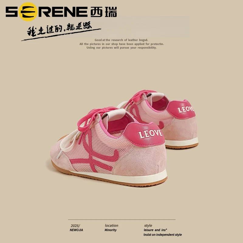 西瑞女鞋甜酷个性德训鞋2025新款透气丑萌时尚百搭休闲鞋
