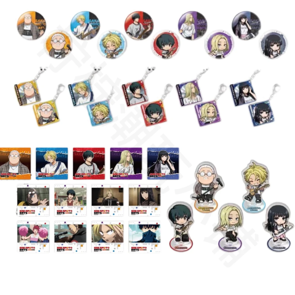 坂本日常招财猫卡拉OK乐队KTV吧唧 徽章 亚克力 日谷