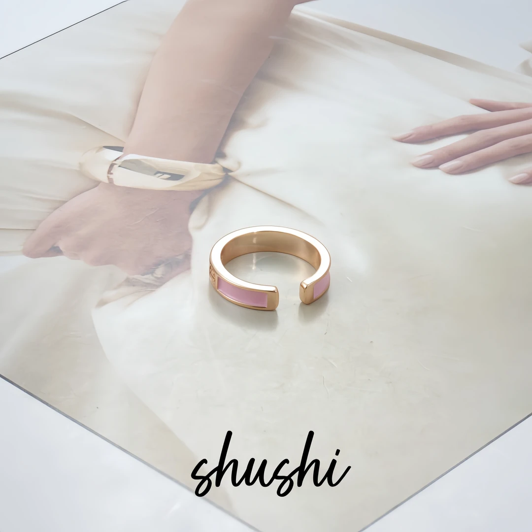 铜合金珐琅戒指 时尚经典轻奢气质百搭戒指8762