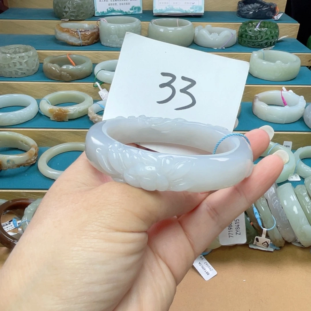 未镶嵌手镯和田玉圈口58