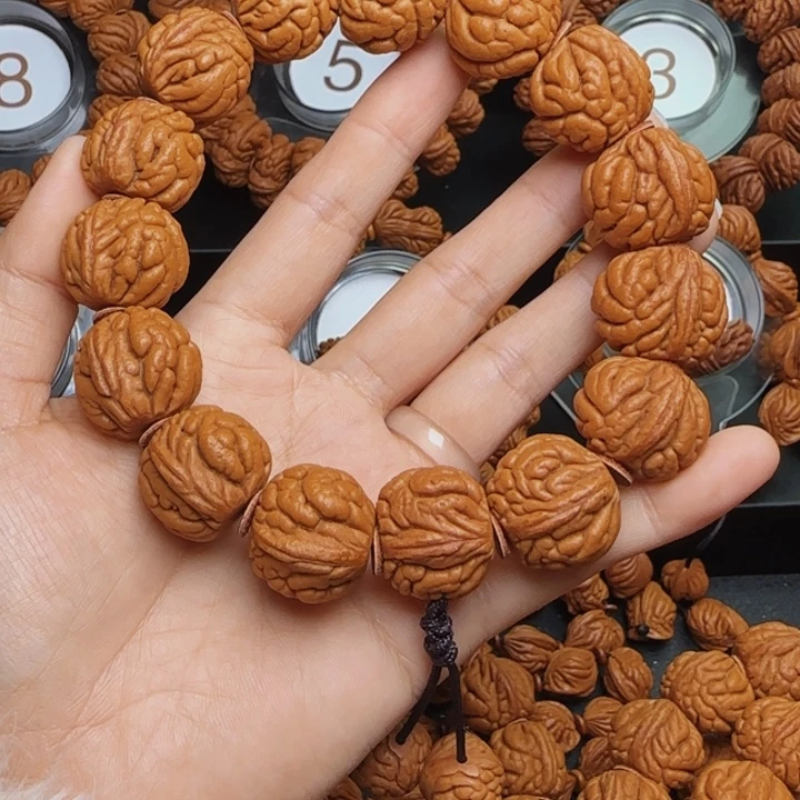 桃核手串龙纹桃核