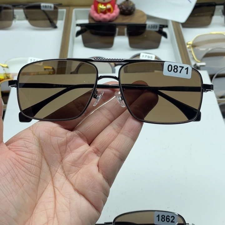 茶水晶全框眼镜 0871