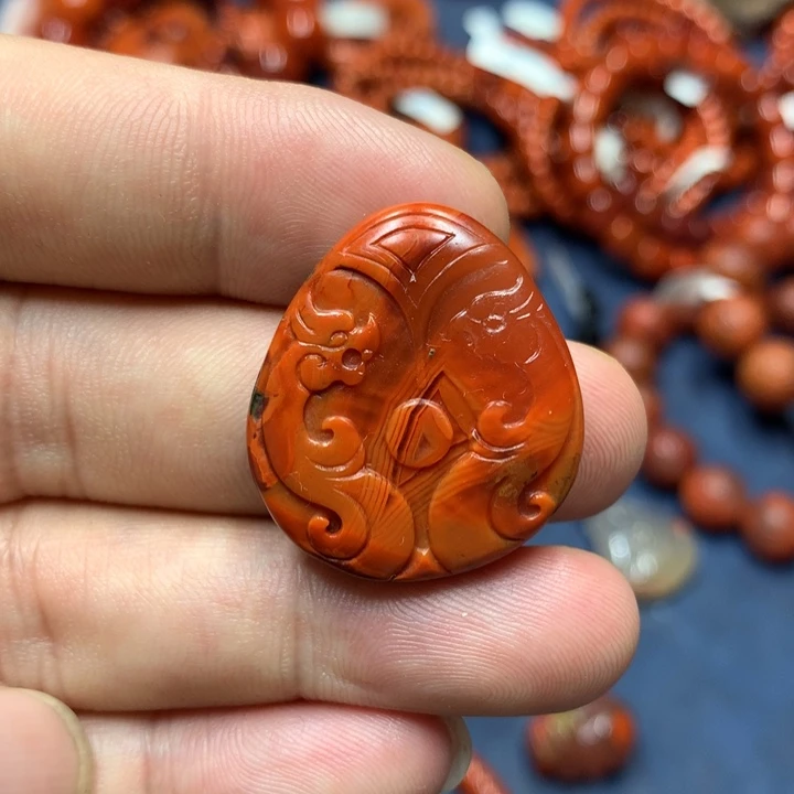 南红玛瑙未镶嵌吊坠(不含链)