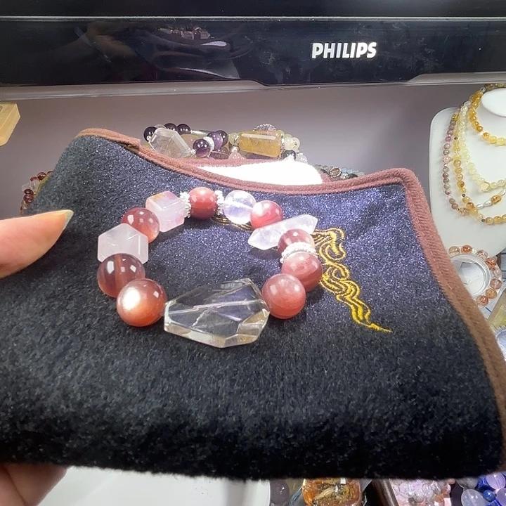 石英石纯铜洛兮手串