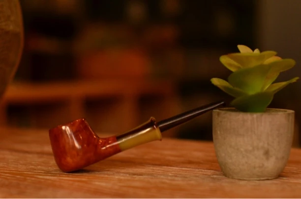 圣鲸手作石楠木烟斗军插平底锅