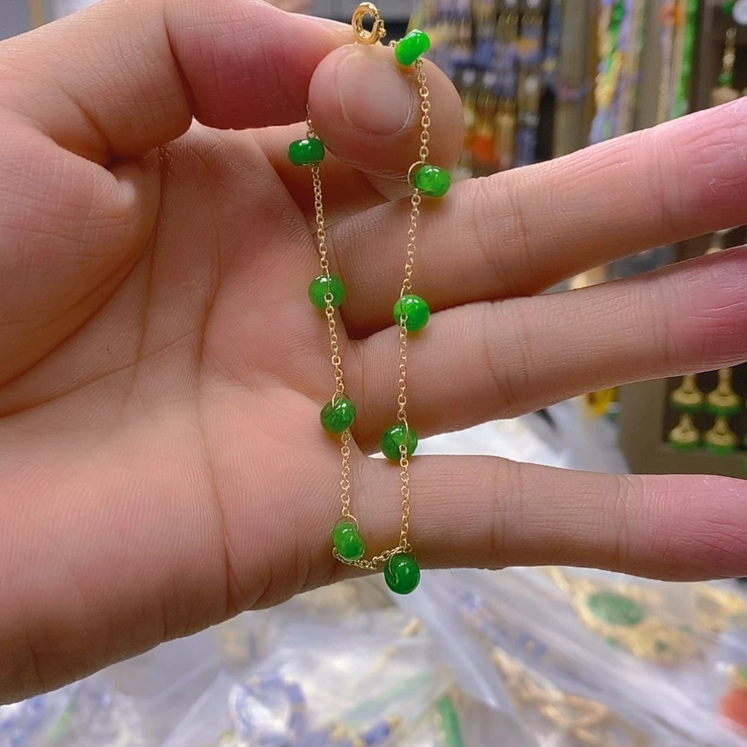 翡翠合金耳饰翡翠